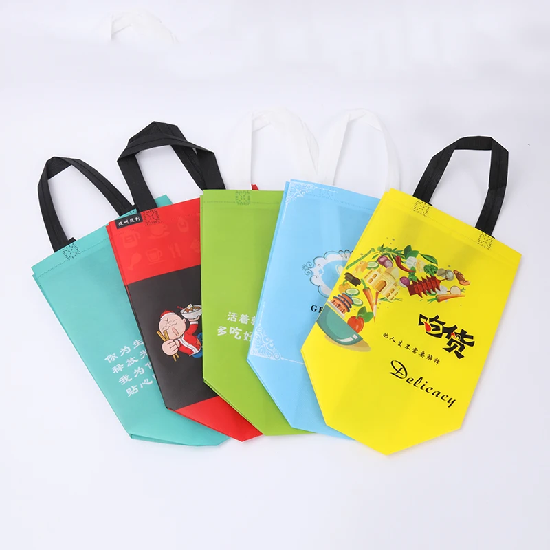 
Non Woven Bag Cheap Price Unltrosonic Tote Wholesale PP Customized Printing Design Full Color Handle bags 