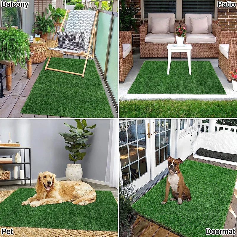 3 Green Colors Tones Grass Premium Quality Synthetic Grass Turf PE&PP Synthetic Artificial Turf Rug