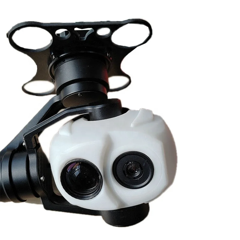 1080P visible light +256 thermal imaging dual light with dual output 200g small pod camera wireless Security gimbal