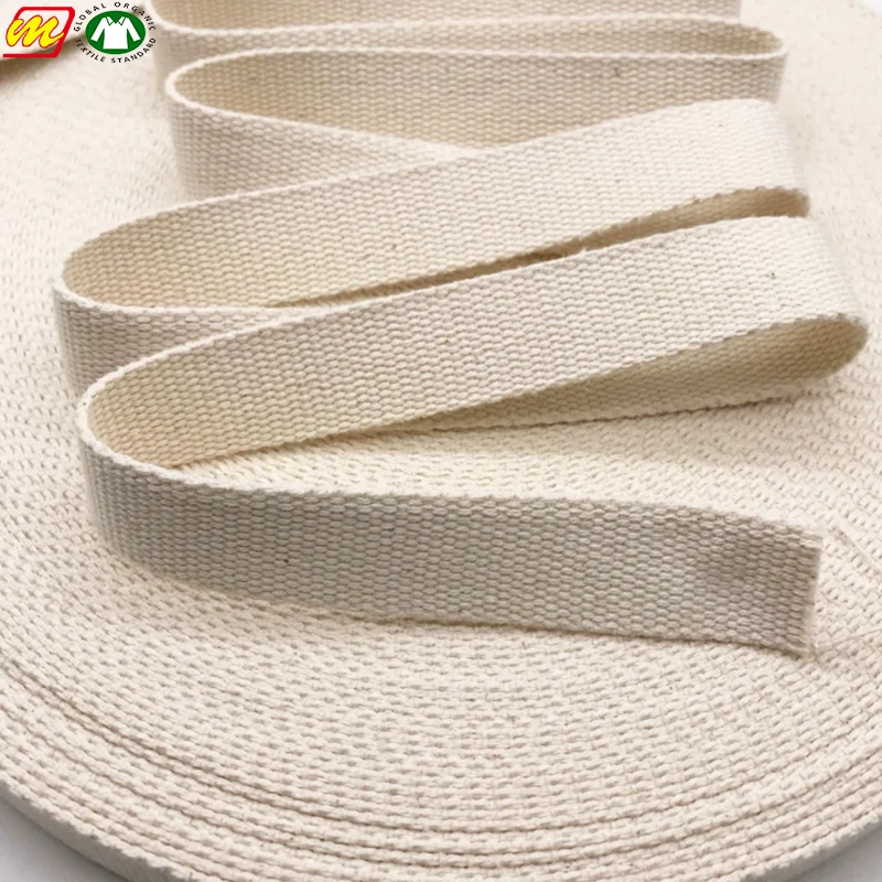 Высокопрочная утолщенная хлопчатобумажная лента с пользовательским логотипом, хлопчатобумажная лента для Ремня Сумки