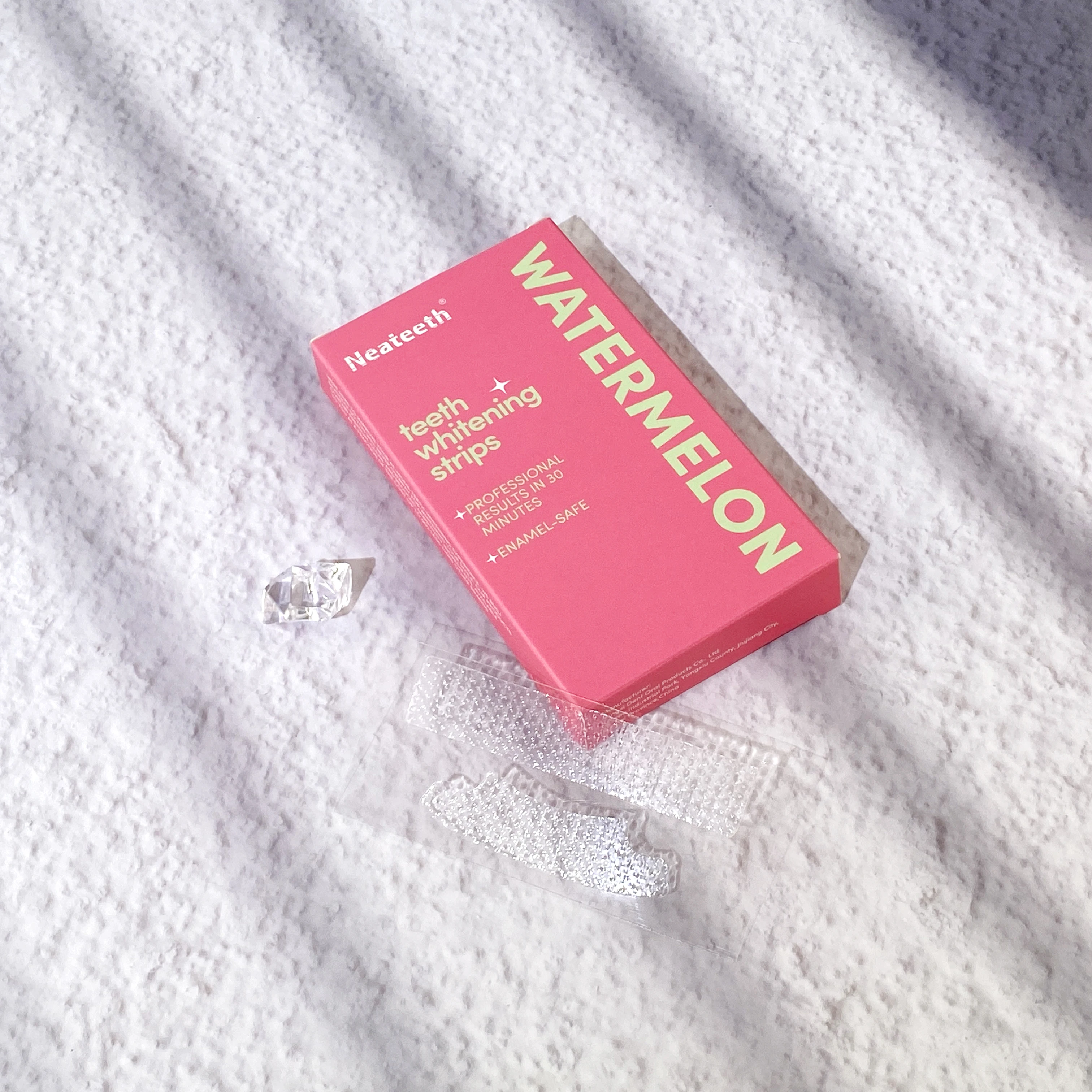 Neateeth Watermelon Flavoured Teeth Whitening Strips PAP Dry Strips Fast Whitening Result