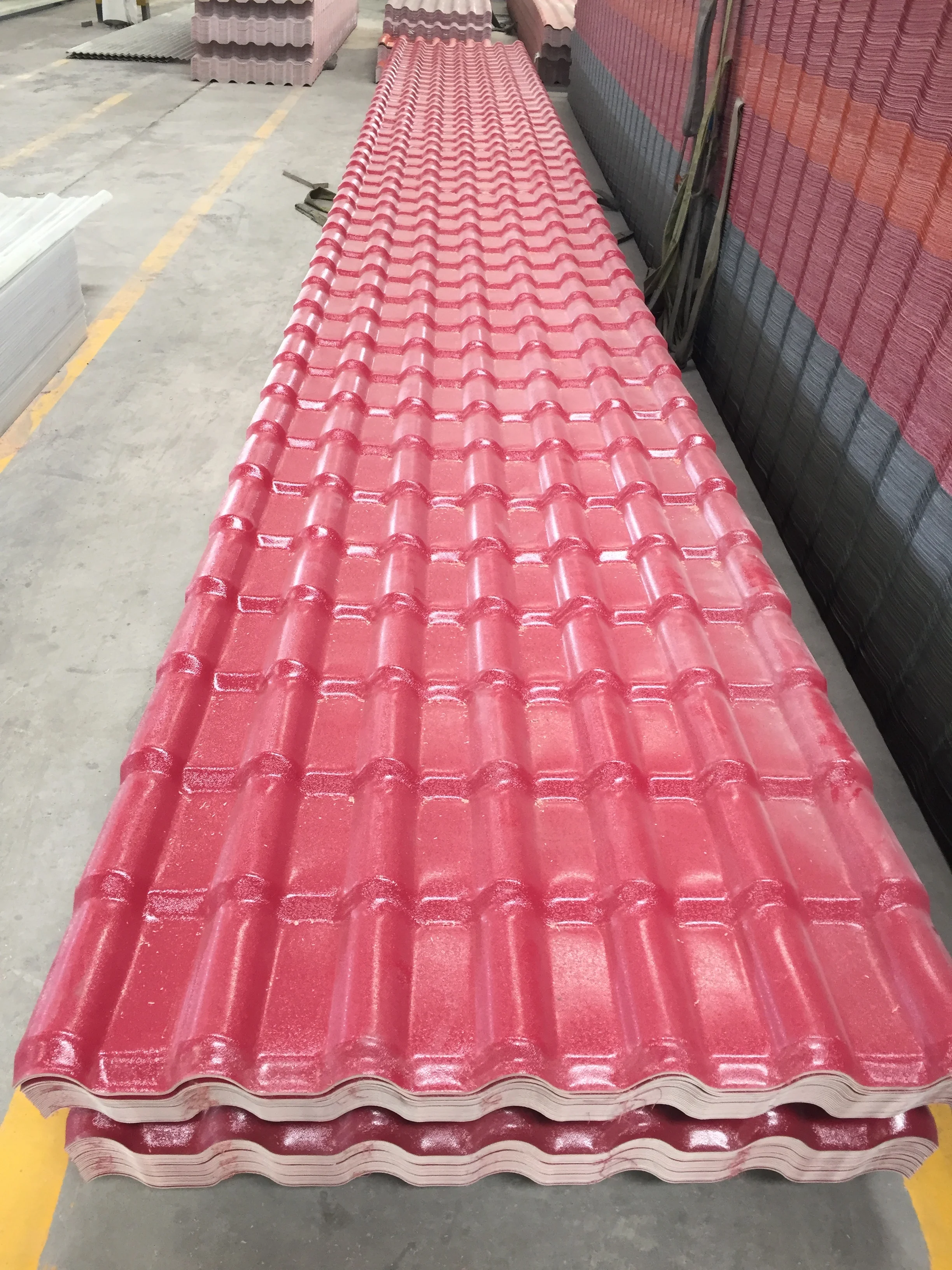 ASA UPVC Roof Sheet 3d Bamboo Waterproof Good Quality Tile For Industrial and Housing Building