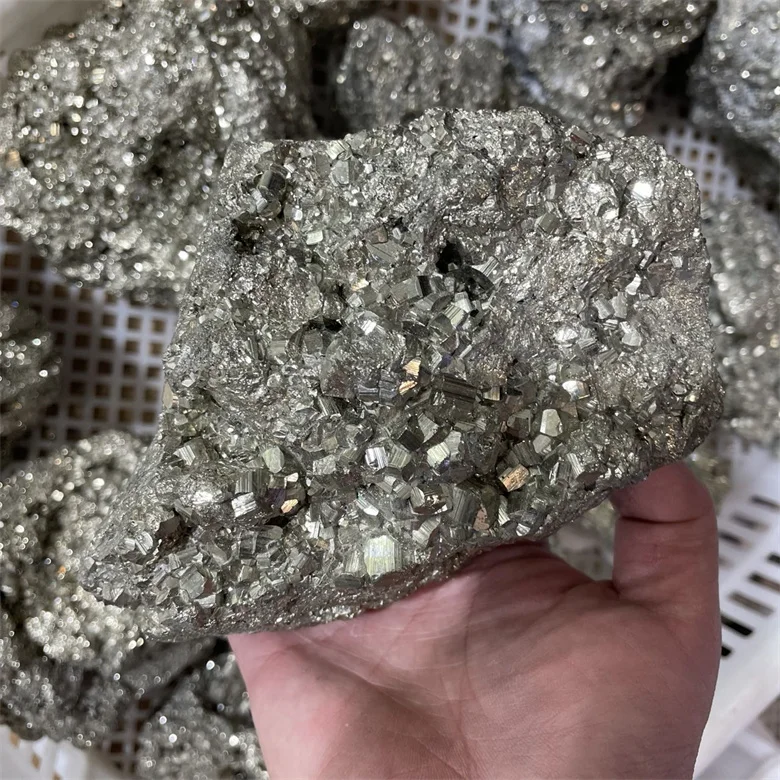 Natural raw pyrite mineral specimen stone pyrite ore rough chalcopyrite quartz crystal stone prices