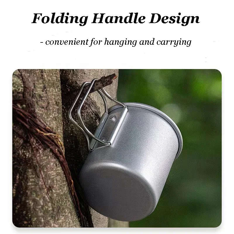 Travel mug cup Aluminium aluminium isolating handle outdoor camping travel cups,camping mug