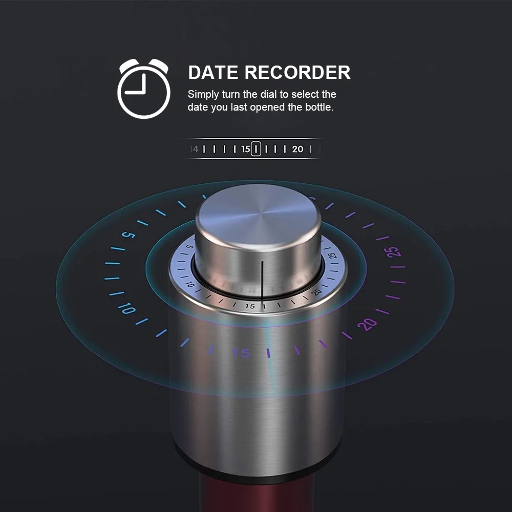 Custom plastic champagne red wine stopper wedding favor stainless steel metal vacuum wine stopper for laser engrave logo