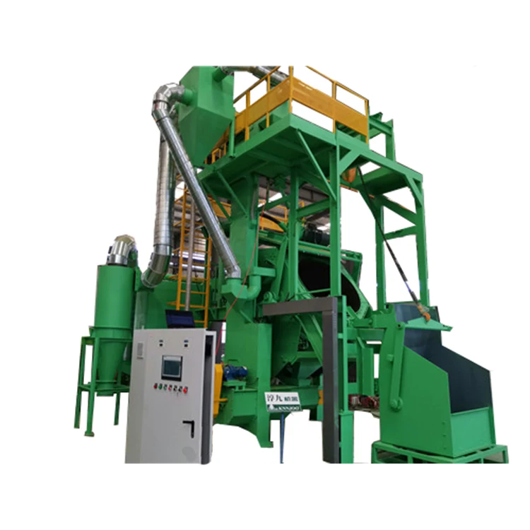 
Tilt drum rotary drum automatic high quality shot blasting machine 