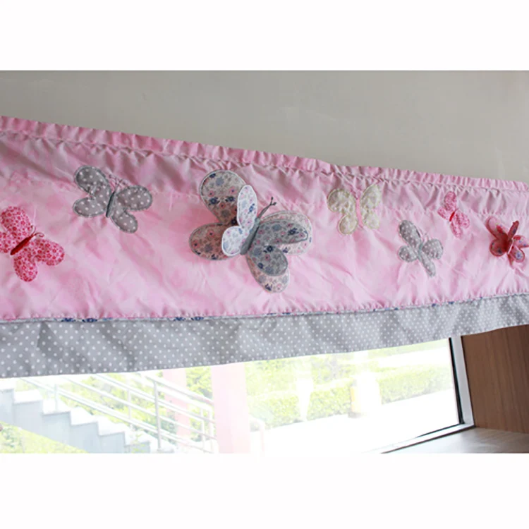 
China supplier 9pcs vivid design 3d butterflies baby girl crib bedding sets 