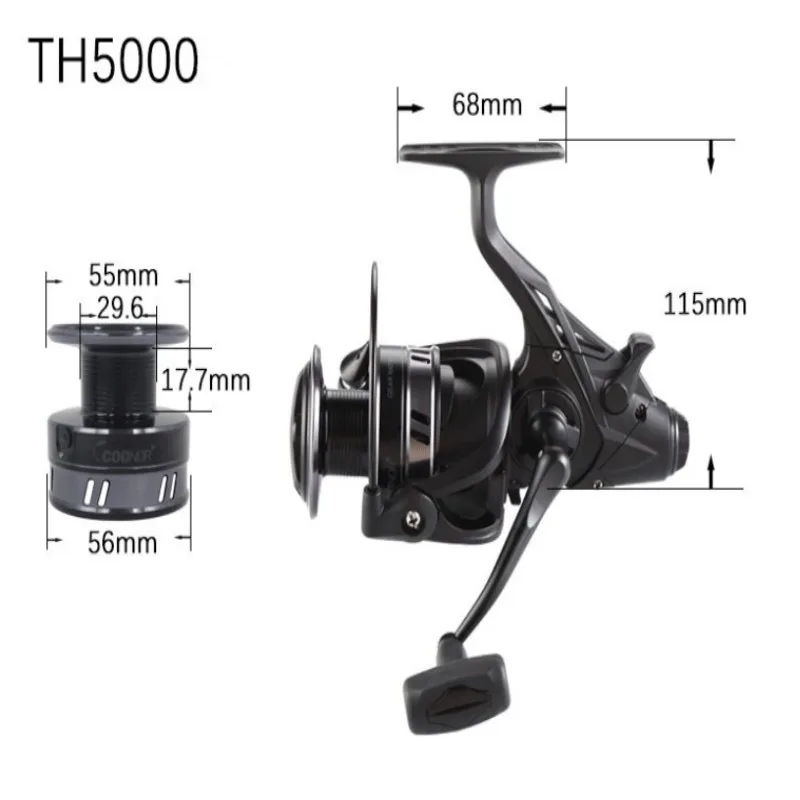 Factory Wholesale Rear And Front Drag Metal Reel Fishing Carp Reels