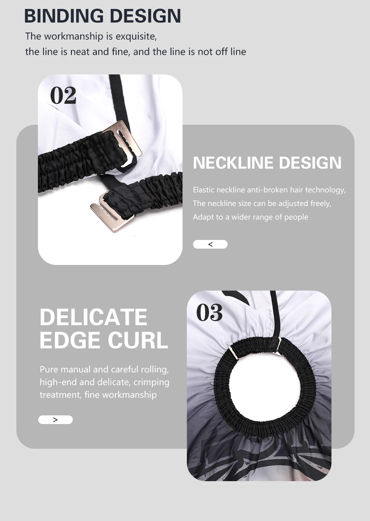 Barbershop Classics Pattern Polyester Hairdresser Waterproof Cloth Gown Elastic Metal Hook Hair Salon Cutting Barber Capes