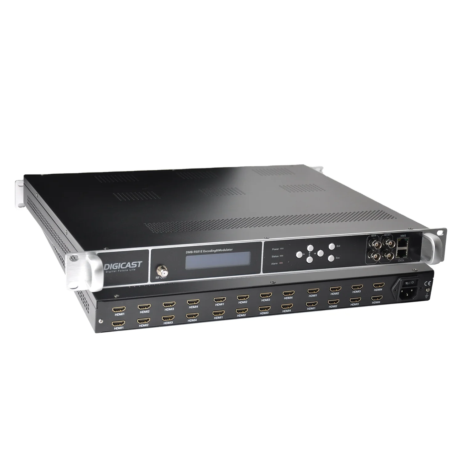 DMB-9581E Coaxial tv Digital up to 24 channels HD MI to DVB-C DVB-T ISDB-T Encoding catv digital modulator