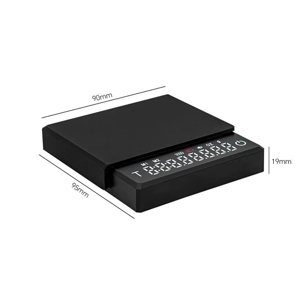 Customizable Durable Silicone Mat Mini Coffee Scale Tray Digital Display Electronic Kitchen Scale Precise Weighing 1g Division