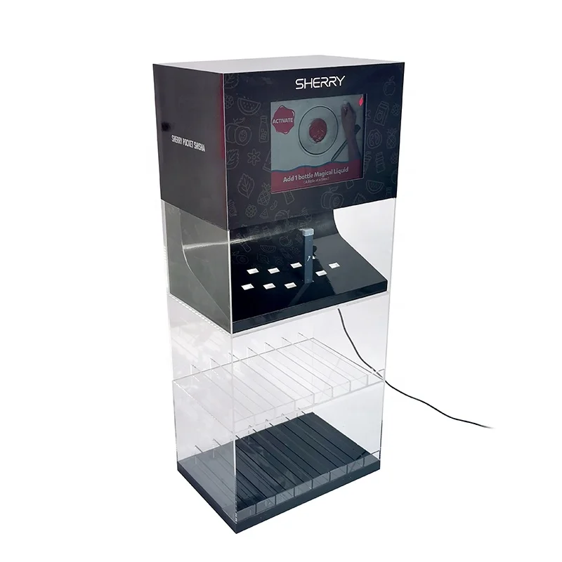 Tinya Acrylic Tobacco Display Stand Retail Store Desktop Cigarette Smoke Counter and Floor Display Rack