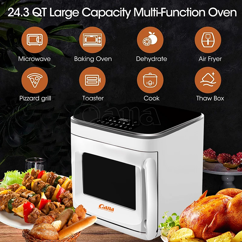 QANA Smart WIFI APP Silver Crest Steam Air Oven Digital Fryer air fryer custom oil free deep fryer oven friggitrice ad aria