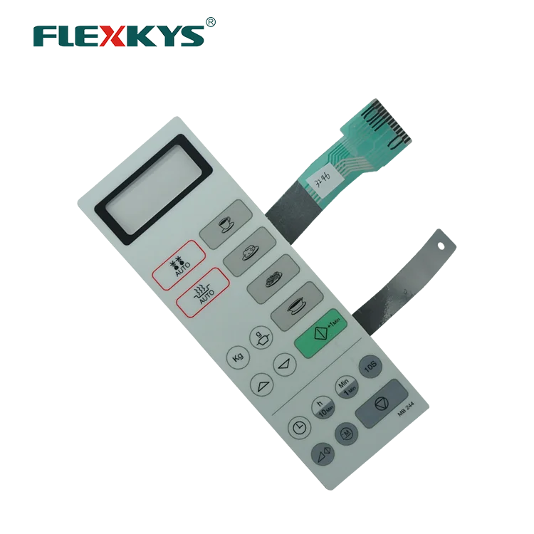 УФ-защита, водонепроницаемый мембранный переключатель для микроволновой печи с 1 дисплеем