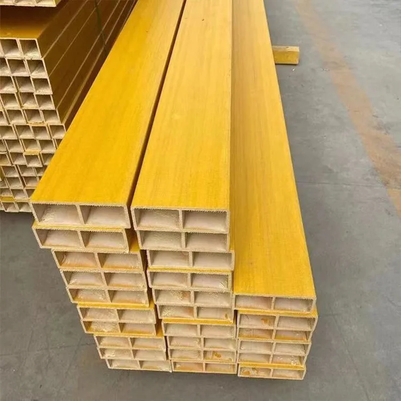 Anti-corrosion Light Weight Pultruded Fiberglass Square Hollow Section