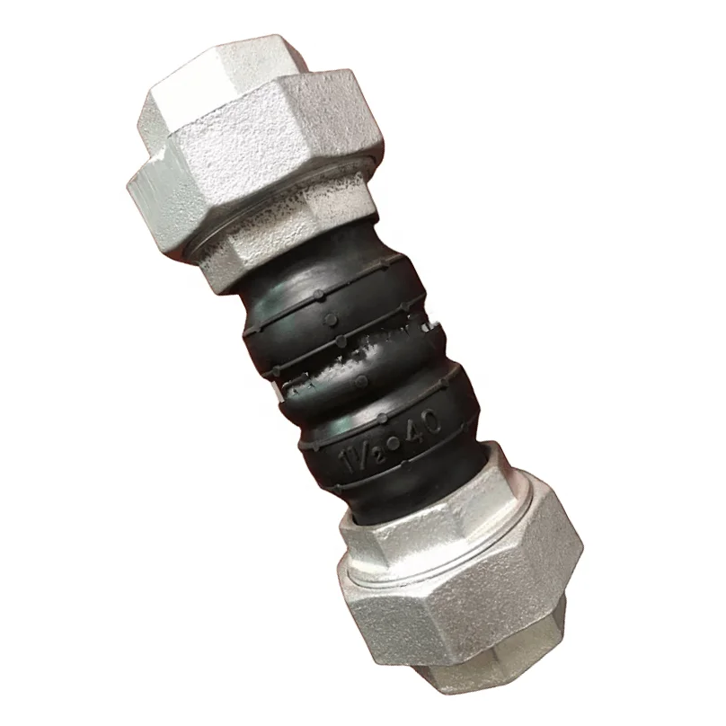 BS/DIN standard PN10 PN16 flange/threaded connector galvanized expansion flexible rubber joint