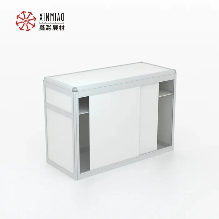 Folding Counter for Exhibition Booth,Portable Easy to installation Tradeshow Stand Counter Information Desk for Sale