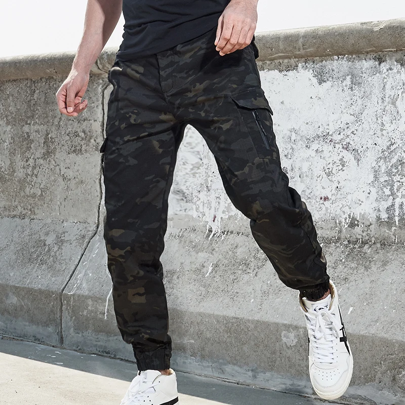 
S.archon brand casual loose large size nine points wild camouflage tactical pants for men in Spring&Summer 