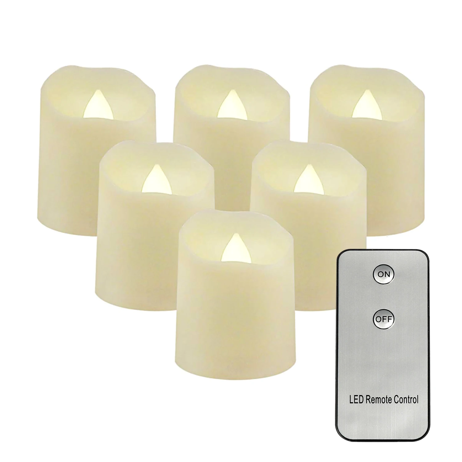 CDL1212R Led Light Candle with Remote, Home Decorative Led Tealight Candles, 2450 Battery Power LED Candles with Remote