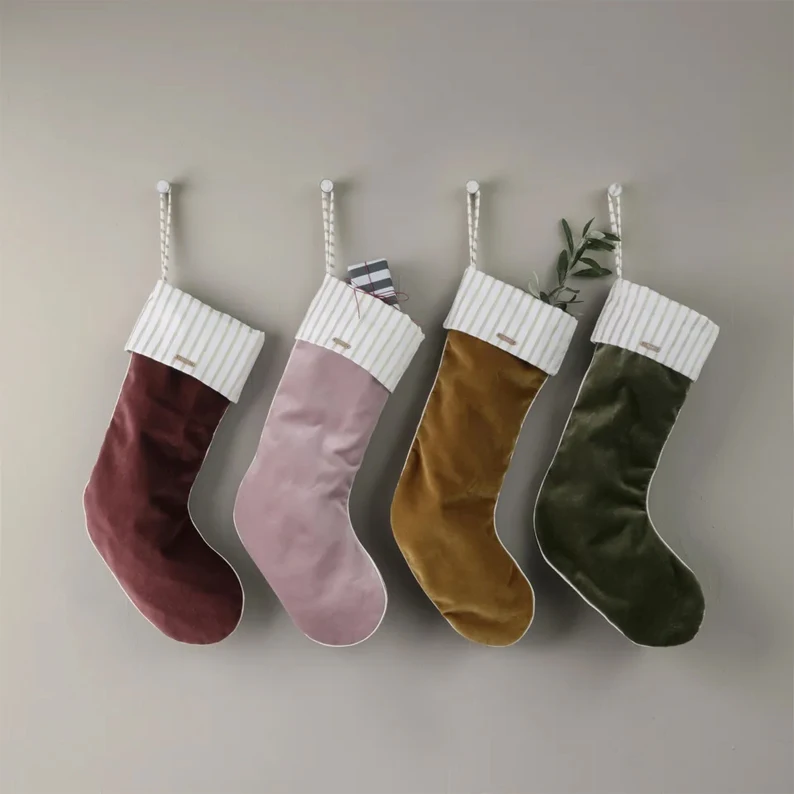 Personalised  Wholesale Blank  Velvet Christmas Stockings