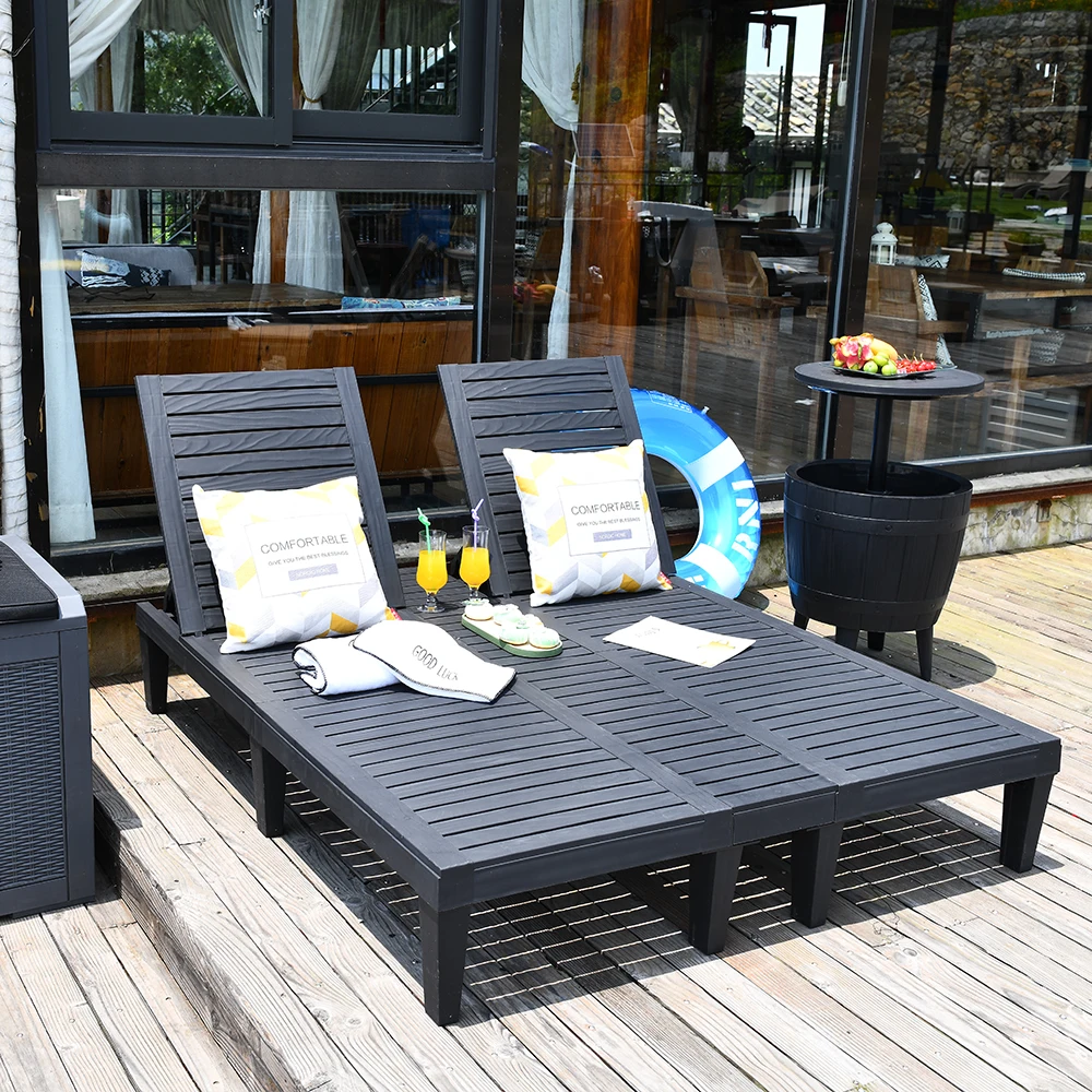 Buy in bulk outdoor beach chairs uv prodected all weather chaise lounge