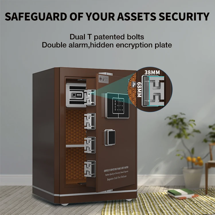 fingerprint&electronic safe box combination lock money safe