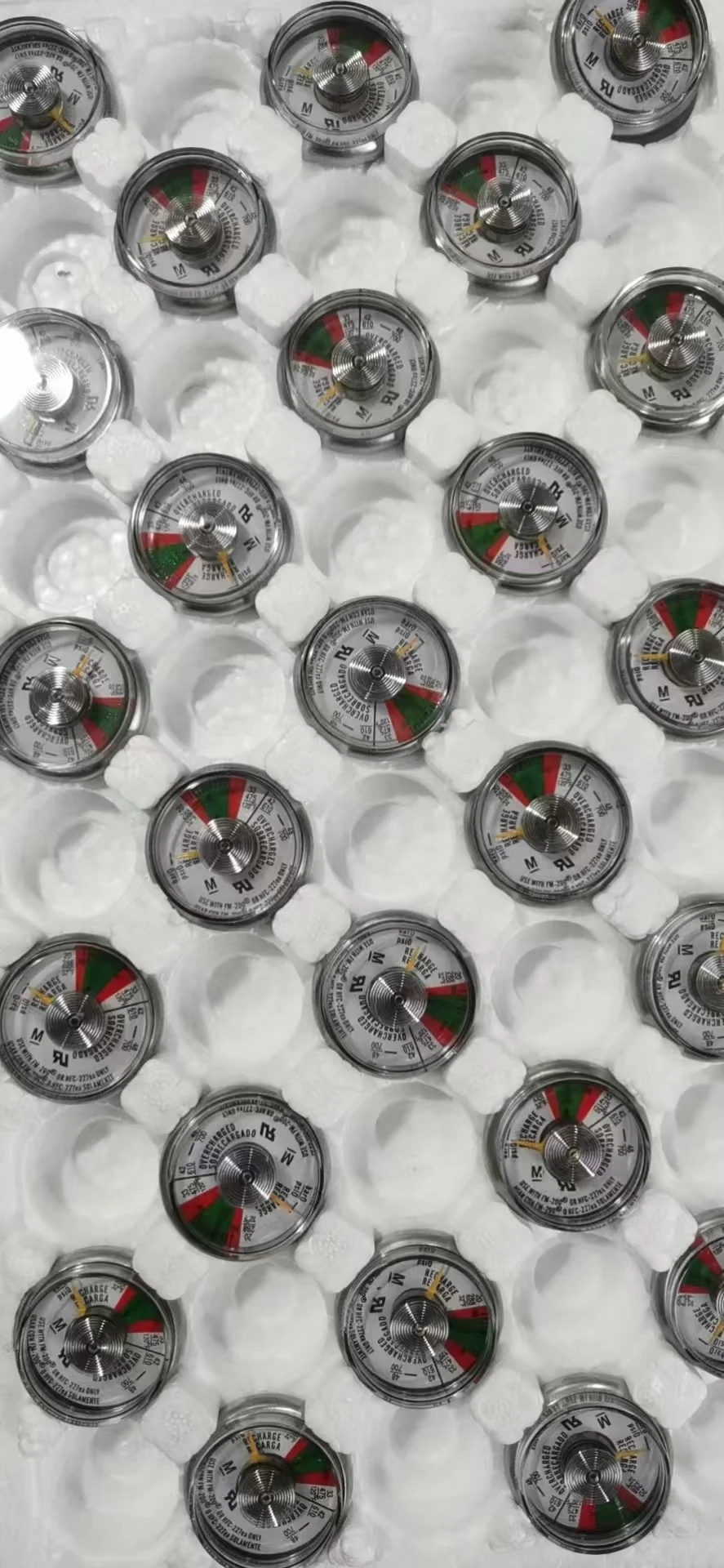 BaiChuan Model 37 NPT 1/8 Thread Firefighting Equipment Diaphragm Pressure Gauge For Fire Extinguisher Dry Powder Pressure gauge