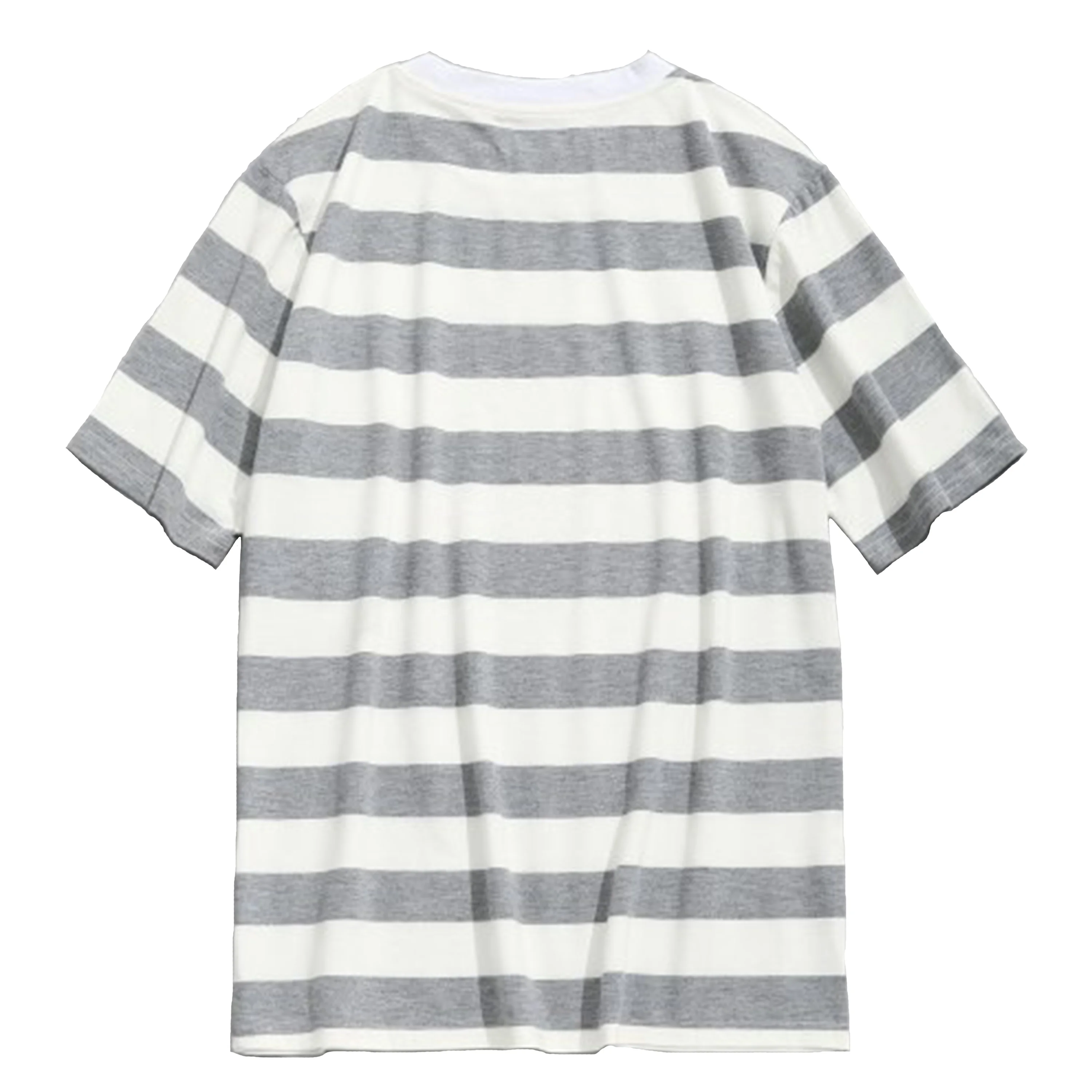 Superior quality customized grey color mens stripe t shirt crew neck short sleeve casual summer Essential mens tee shirt