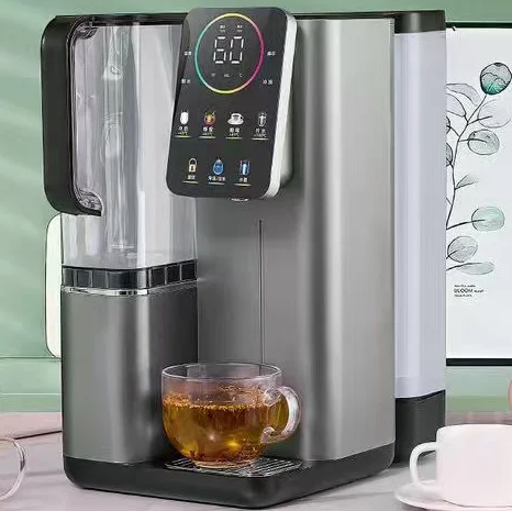 Desktop Bottleless Water Dispenser Hot and Cold Stainless Steel and Plastic Housing for Household Use