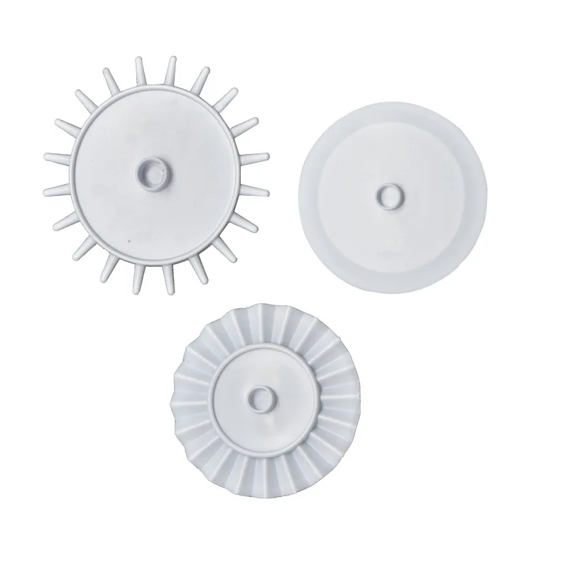 Homesun HY 4pcs Pastry Dough Cook Cutter Pizza Pie Decoration Gadget Plastic Wheel Rolling Cutter