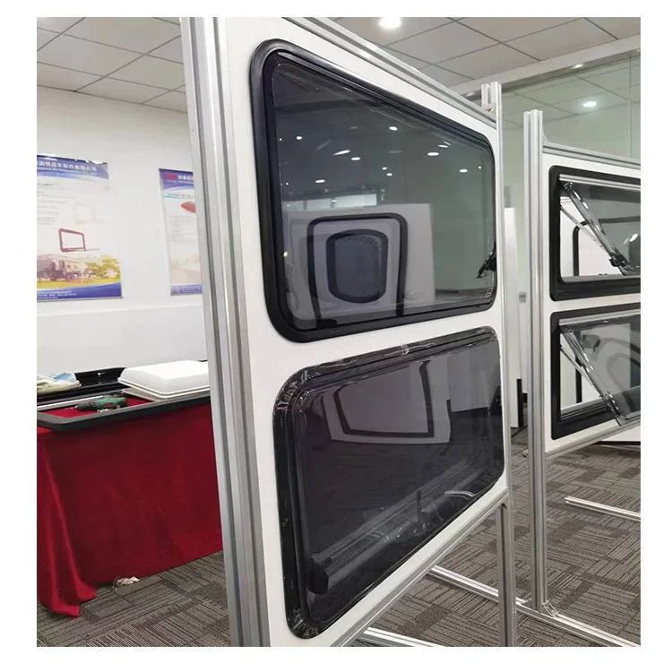 Best Selling Caravan Window 1200*500mm Acrylic Motorhome Window RV Window with Optional Sunshade & Fly Net