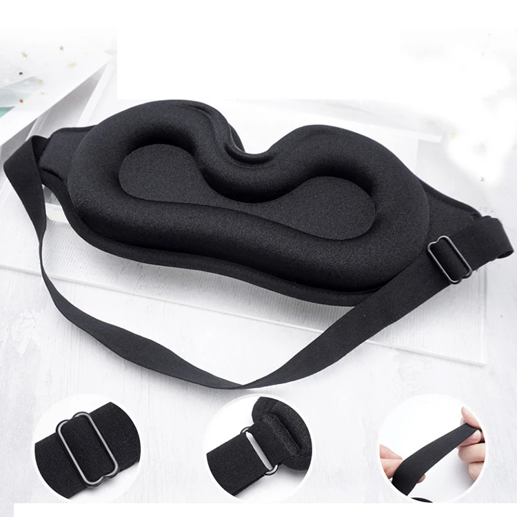 Wholesale Custom LOGO Silk Lash Extensions 3D Contoured Cup Sleep Eye Mask  Blindfold Lash Huggers for Sleeping