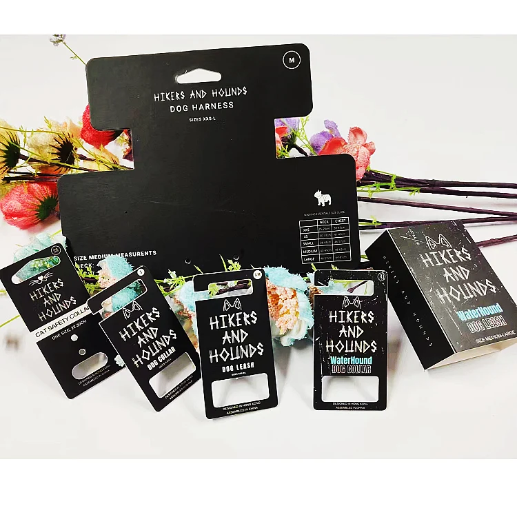 Пользовательская печать изображений на черном фоне уникальный дизайн толстый картон толщина 2 мм водонепроницаемый собачий ошейник