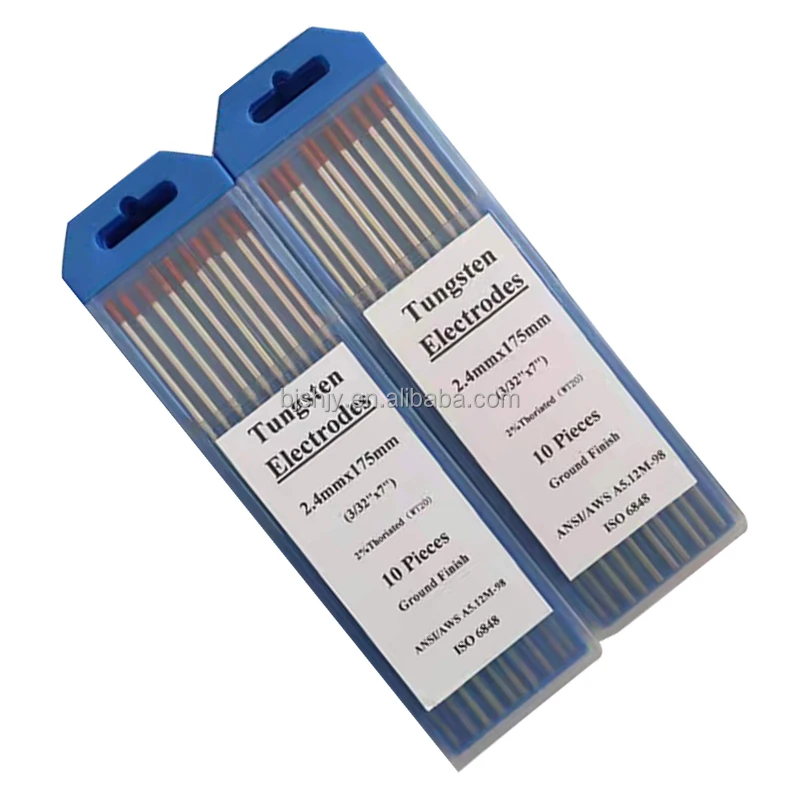tungsten electrode wt20 2.4mm wolfram electrodes wt tig welding manufacturers