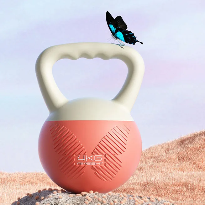 ZHIHUI non-slip handles 2KG/4KG/6KG/8KG/10KG Sizes soft kettlebell home sports High Quality PVC soft kettlebell set