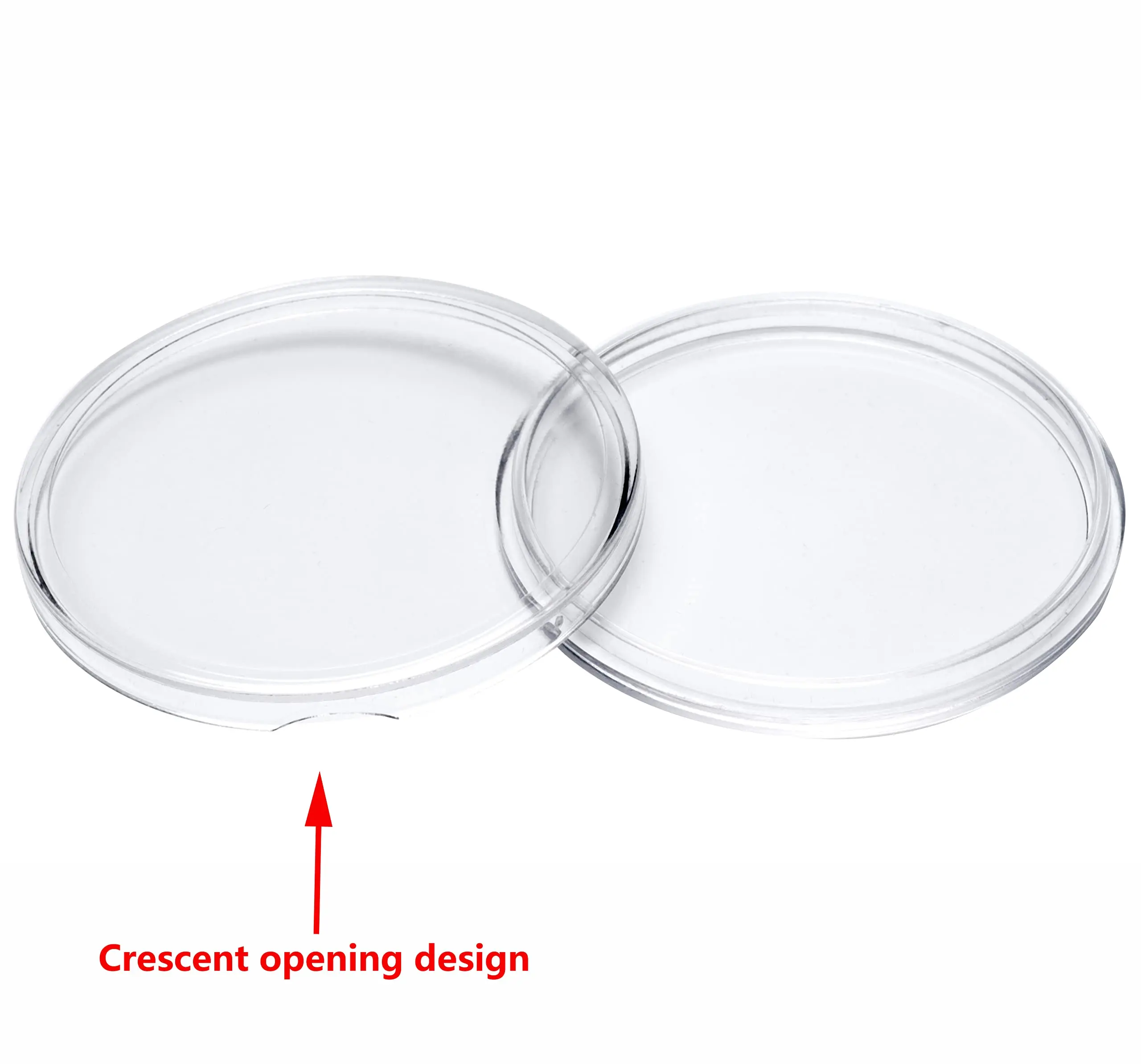 Single Walnut Wood Challenge Coin Presentation Display Gift Box Storage Case and Plastic Coin Capsules