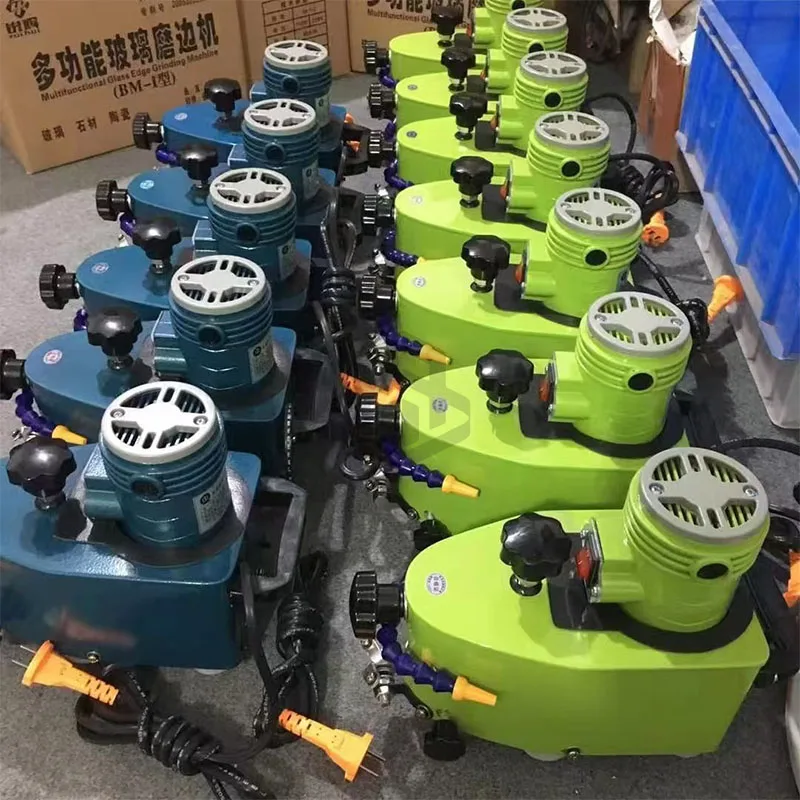110v Edging Round Beveling Straight Edge Small Portable Glass Grinding Machine Machine