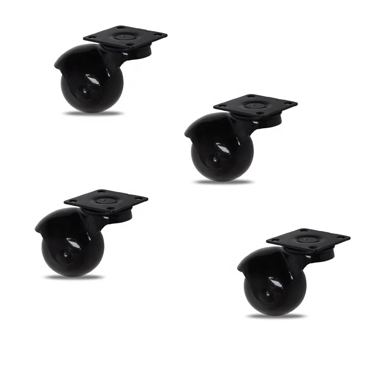 High Load-Bearing Small Heavy Duty Furniture Caster Wheels Wood Furniture Legs With Casters
