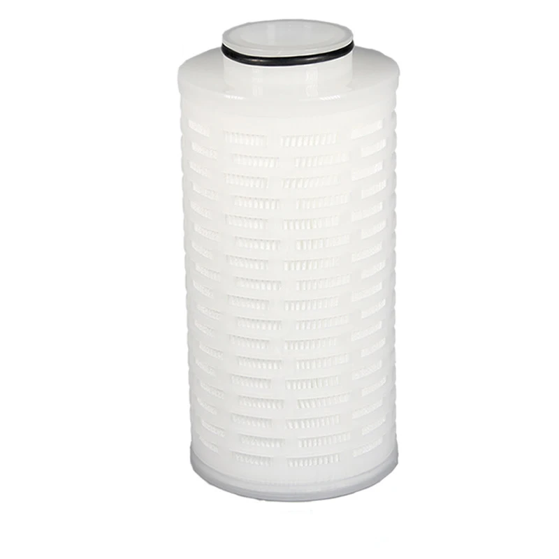0.45 um High Flow  PES membrane pleated filter cartridges for milk vodka beer and wine sterile filtration