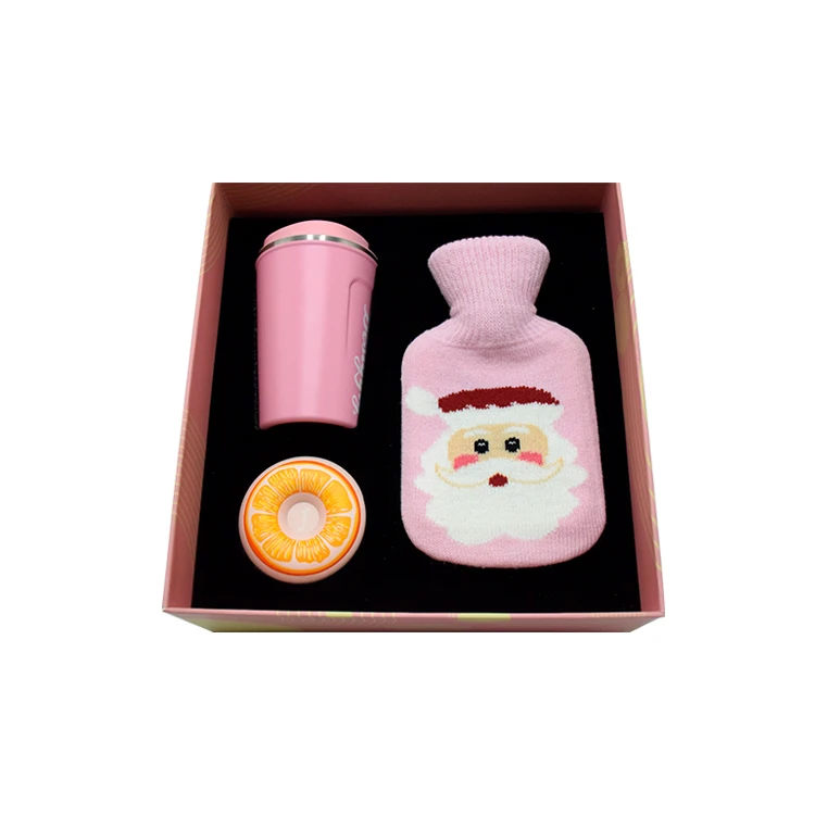 Bestgifty Hot Warm Water Bag Rechargeable Usb Hand Warmer Hot Cold Stainless Steel Tumbler bpa free Sets Gift Box