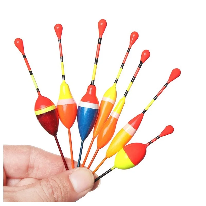0.6g/0.8g/1.2g/2g/2.5g/3g/4.5g 7 Colors Mix Size Set Carp Fishing Line Bobber Group Fish Float Fishing Tackle Fishing Float