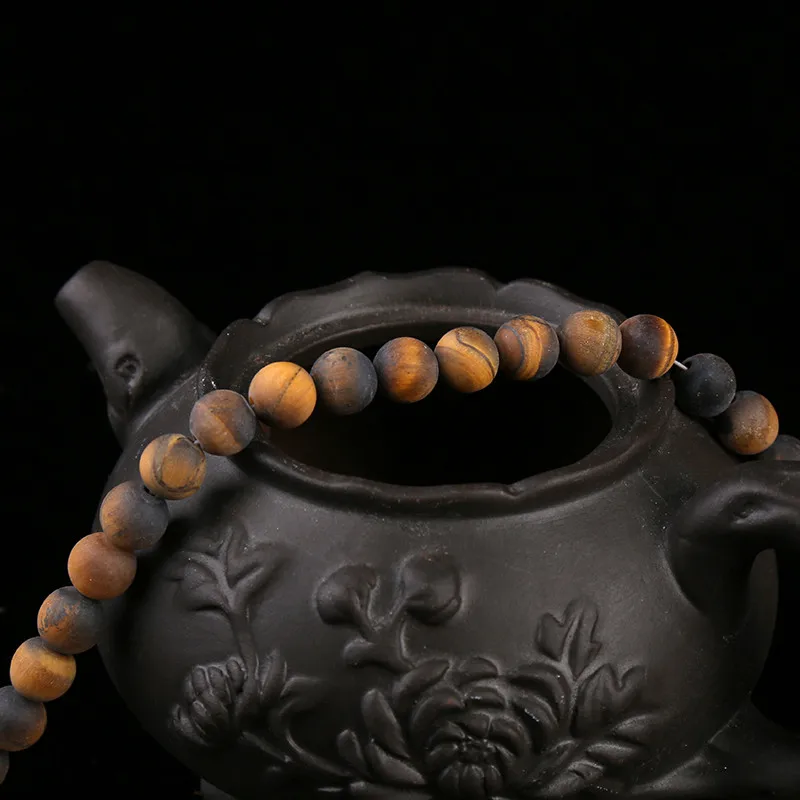 
Wholesale Natural Gemstone Tiger Eyes Beads Round Loose Stone Bracelet Jewelry 4 6 8 10 12 Mm Crystal Beads For Jewelry Making 