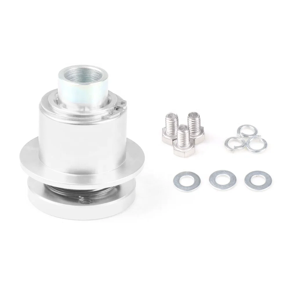 Универсальный быстроразъемный автомобильный адаптер на рулевое колесо с 360 градусами алюминиевый сплав гоночный стиль красный стежок спортивный отсоединитель