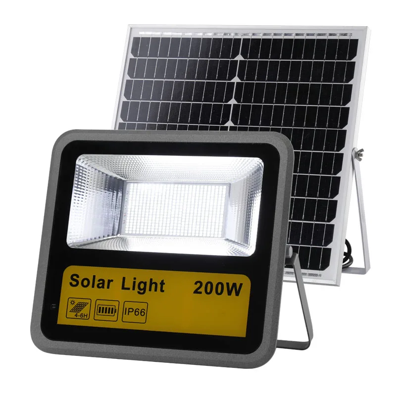 Aolier Waterproof Ip67 Remote Control aluminum 25w 40w 60w 100w 200w LED Solar Flood Light