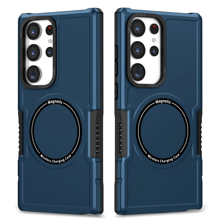 In Stock Wholesale Multi Color Optional Magnetic Suction Support Wireless Charging Phone Case for Samsung s23 Plus