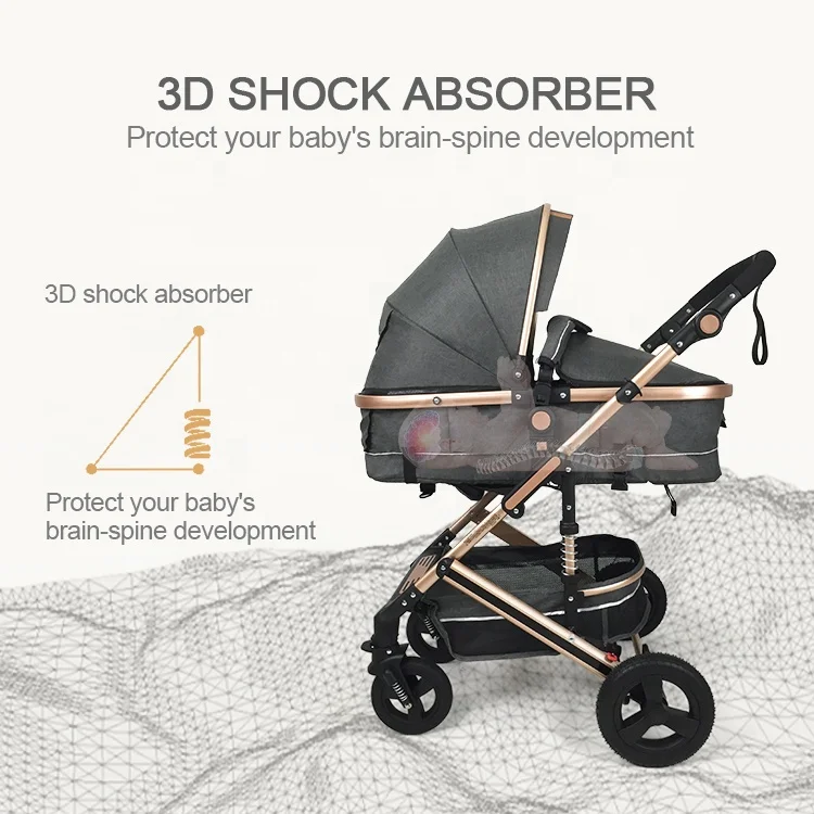 Baby Stroller Combo Car Seat Travel System Wagon S Foldable Baby Pram Baby Pram 3 In 1 European