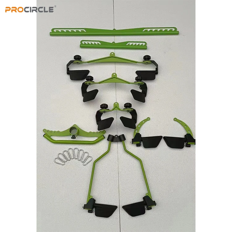 LA3022 Sport Accessories Safety Hot Sale High Low Pulley Pulldown Attachment Bar Black Mag Grip Handle Fitness Equipment For Gym