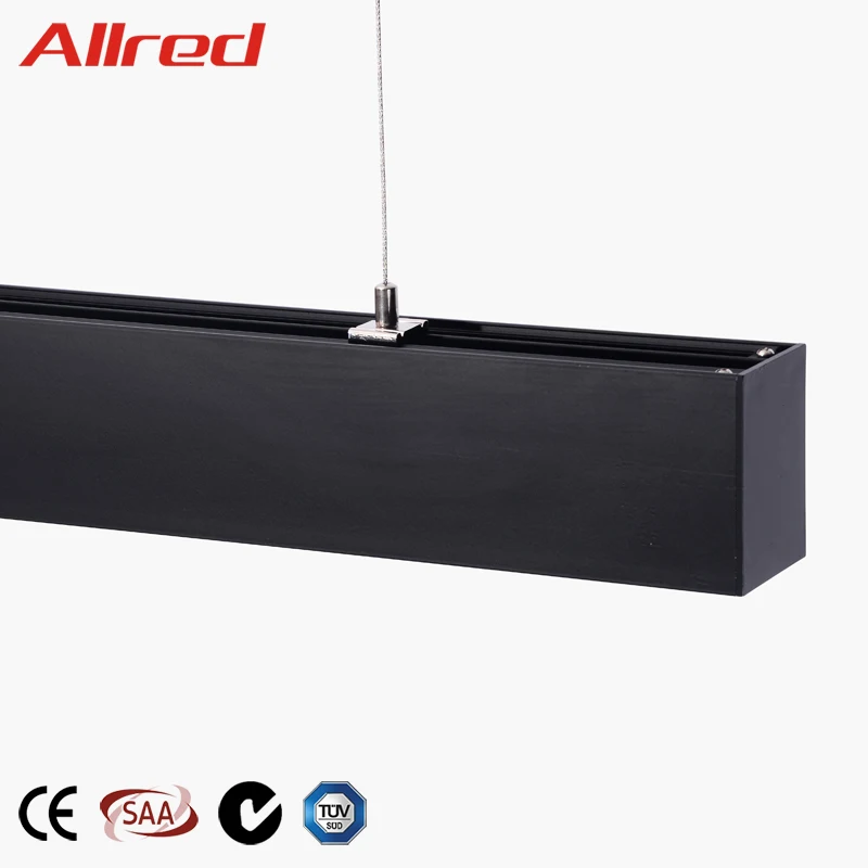 Industrial Lighting Modern Hanging Luminaire Lamp LED Batten Tube Linear Pendant Light