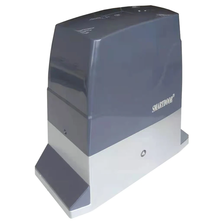 DC sliding gate operator with battery backup and solar panels