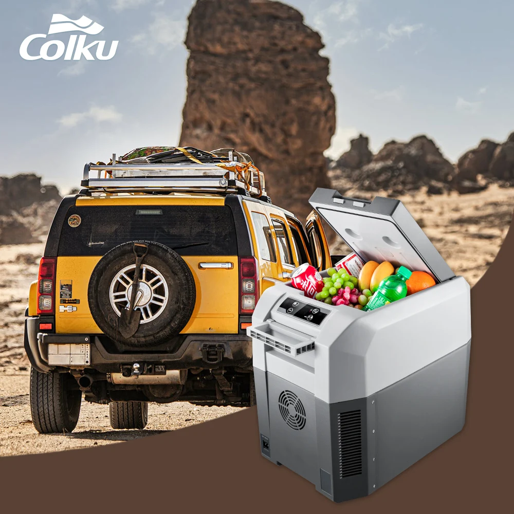 Colku 33 Liter Large Capacity Dc 12v Special Design Mini Portable Outdoor Camping Car Freezer